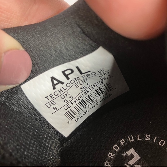 APL Techloom Pro sneakers knit sneakers peach black white size 8 - Picture 7 of 11